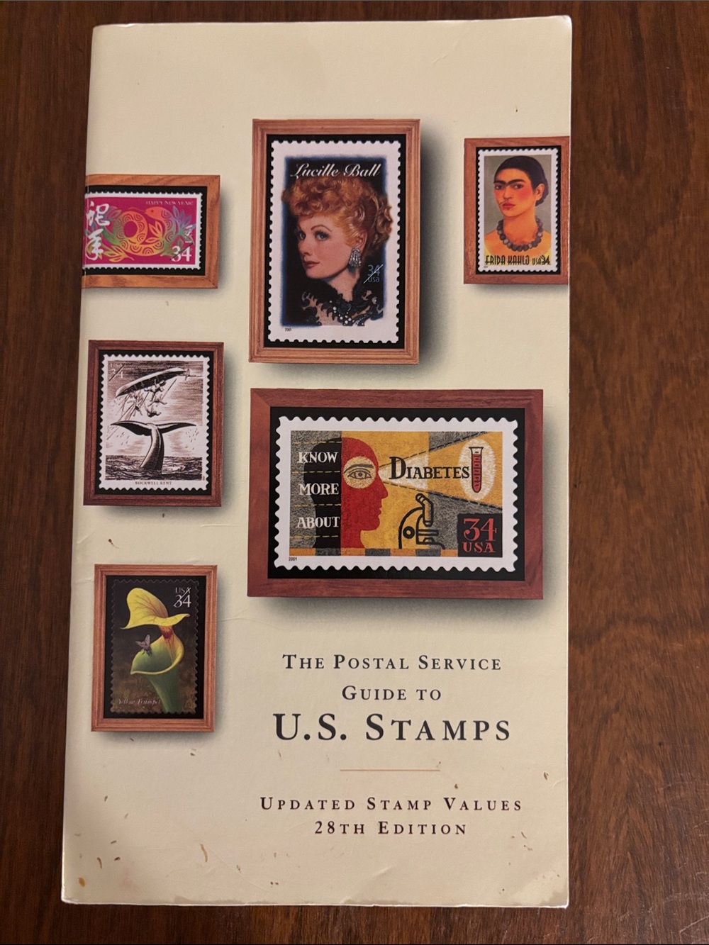 Unbranded Cream U.S. Stamps Guide - Classic Home Design Accent